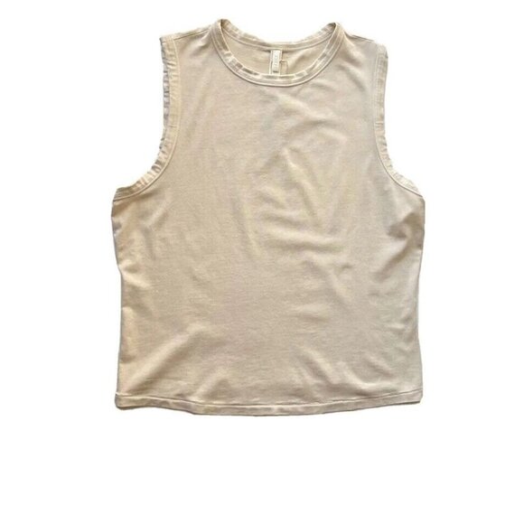 SKIMS Tops - SKIMS Women's Outdoor Crew Neck Sleeveless Tank Top Size 4X Bone